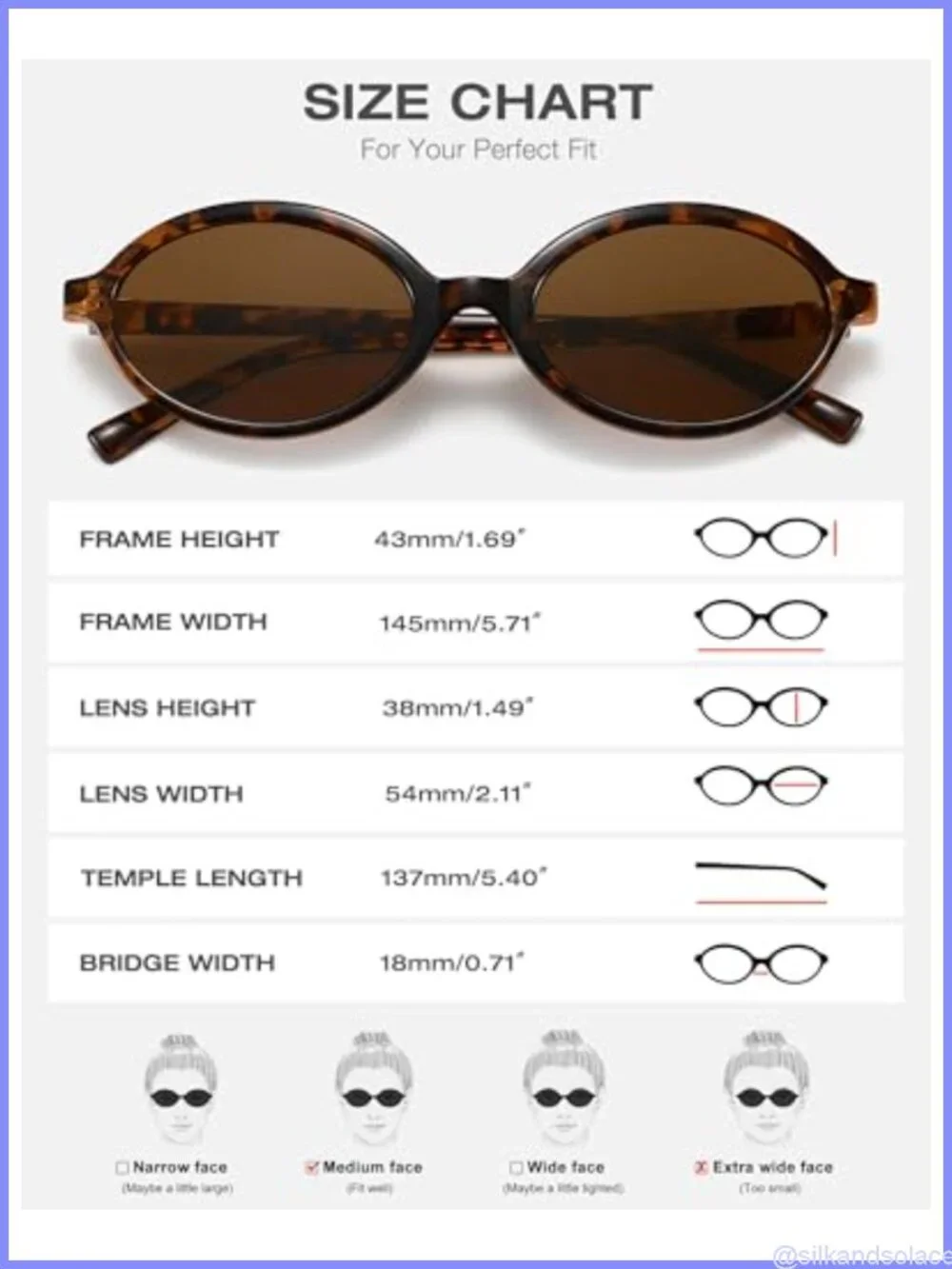 Retro Oval Sunglasses UV400 Full Frame Vintage Travel Hiking